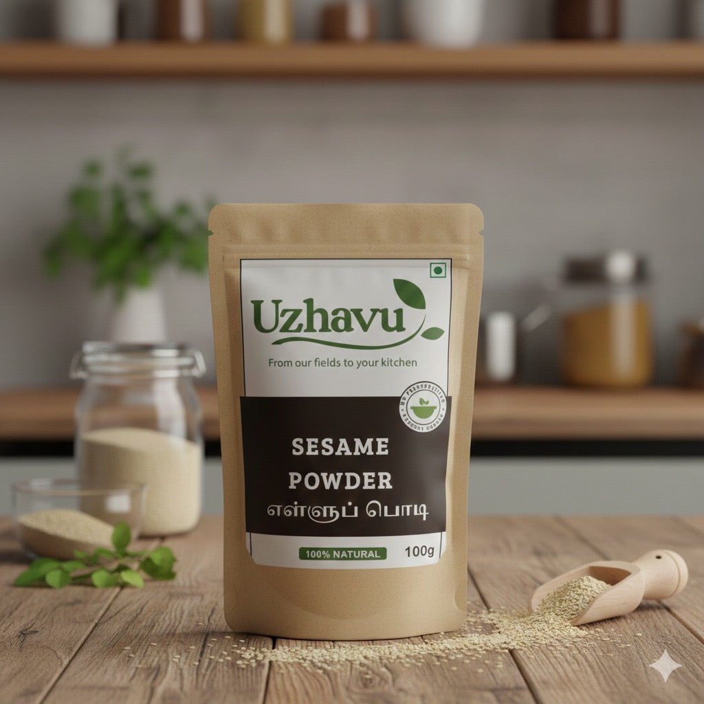 White Sesame Powder | எள்ளு பொடி (Idli, Dosa and Rice Mix)